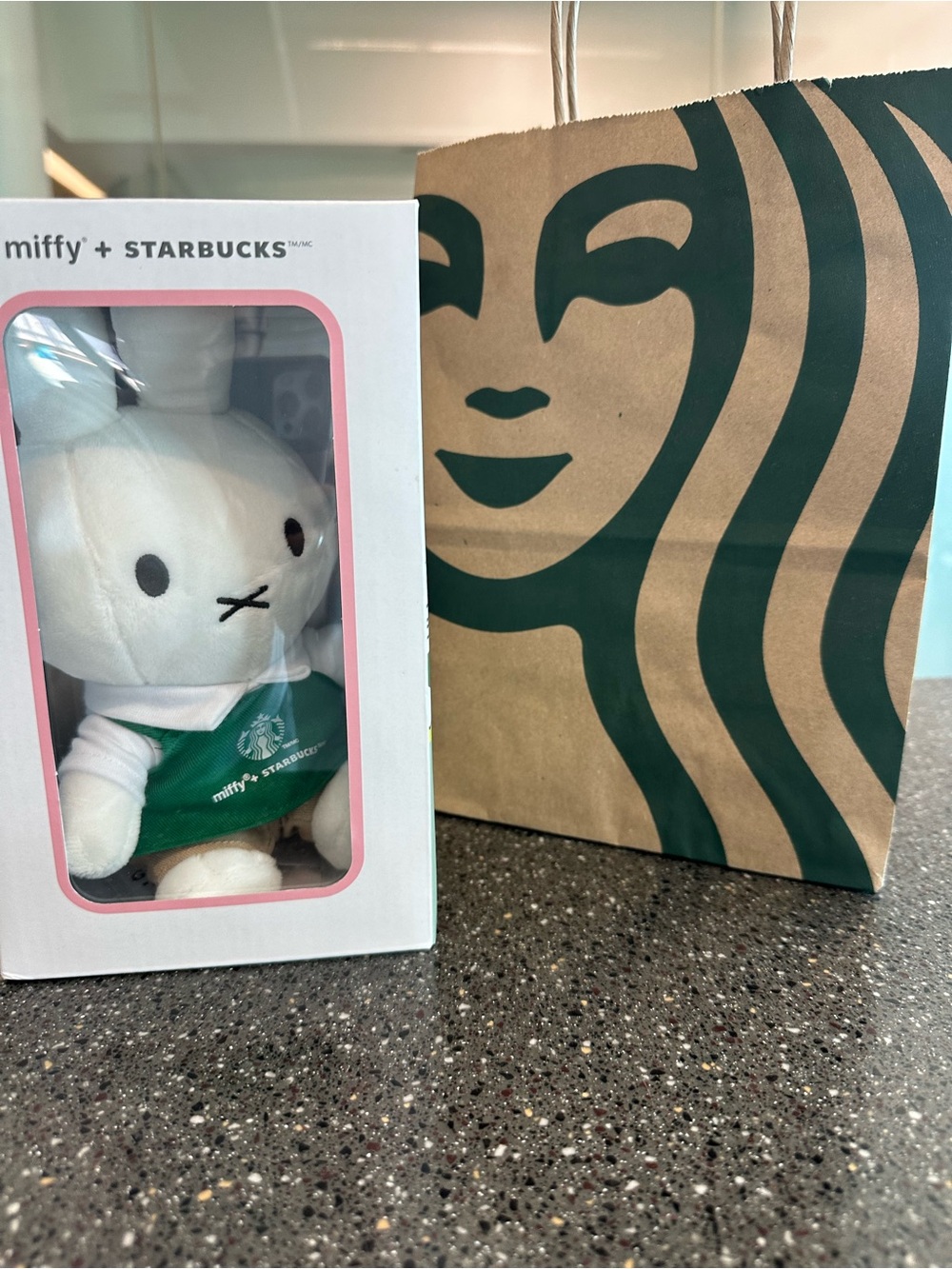 Starbucks Rare Miffy Plush with Green Apron